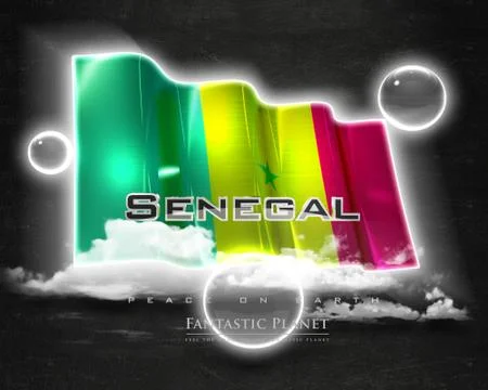 Flag Senegal quality designer flag Stock Illustration