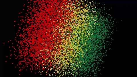Flag of Senegal reveals on black background Stock Footage 128606311
