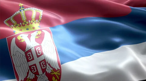 Flag Serbia Video stock 47774332