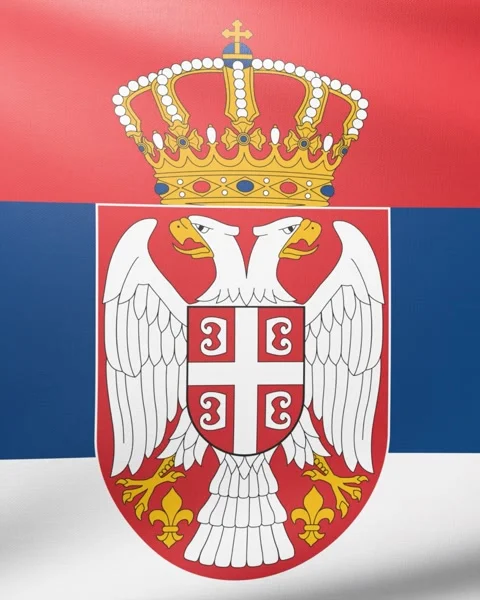 Flag of Serbia Stock Footage 300852460