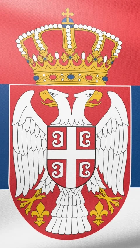 Flag of Serbia Stock-Footage 300852714