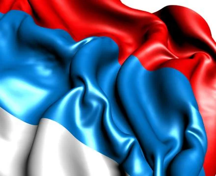 Flag of serbia Stock Illustration