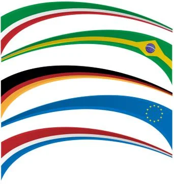 Flag set Stockillustratie