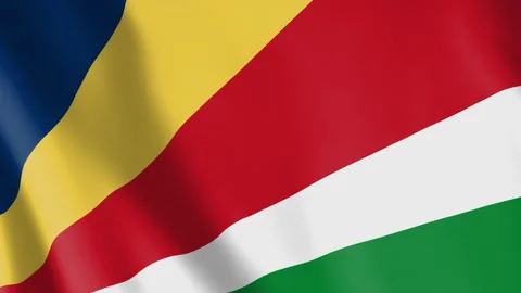 Flag of the Seychelles Animated Background Stock Footage 328052285