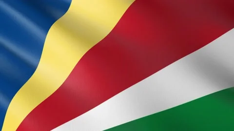 Flag of Seychelles Stock Footage 151663435