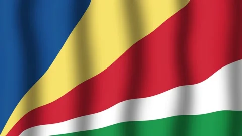 Flag of Seychelles Stock Footage 175678706