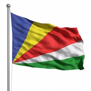 Flag of the seychelles Stock Illustration