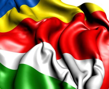 Flag of the seychelles Stock Illustration