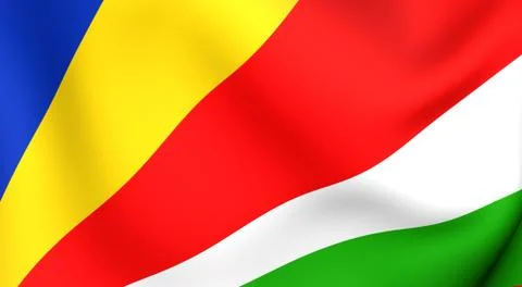 Flag of the seychelles Stock Illustration
