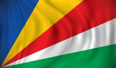Flag of Seychelles Stock Illustration