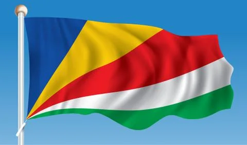 Flag of Seychelles Stock Illustration