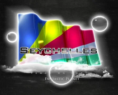 Flag Seychelles quality designer flag Stock Illustration