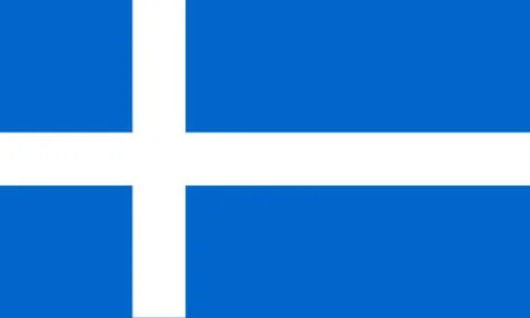 Flag of shetland Stock Illustration