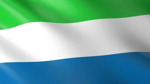 Flag of Sierra Leone Stock Footage 151663450
