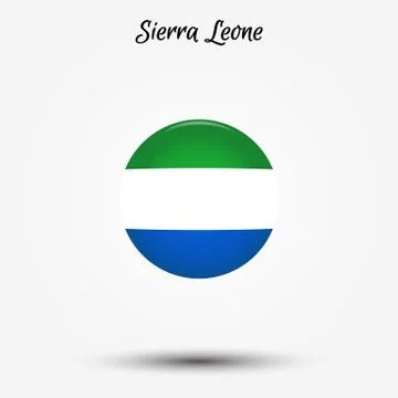 Flag of Sierra Leone icon Stock-Illustration