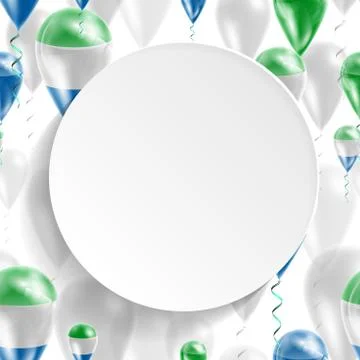 Flag of Sierra Leone Stock Illustration