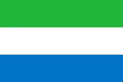Flag of Sierra Leone Illustrazione stock