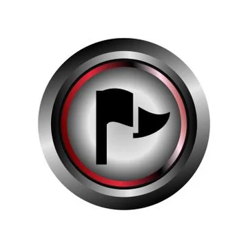 Flag sign buton vector Stock-Illustration