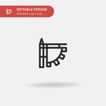 Flag Simple vector icon. Illustration symbol design template for web mobile U Stock Illustration