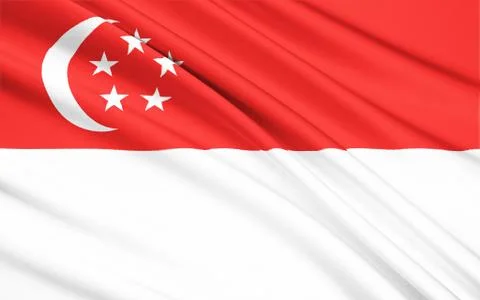 Flag of Singapore Stock Illustration