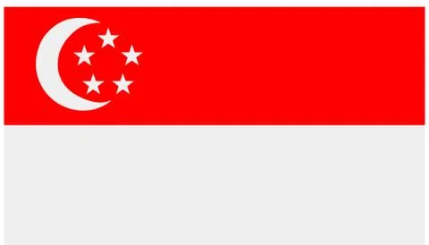 Flag of Singapore Stock Illustration