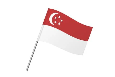 Flag of Singapore Stock Illustration
