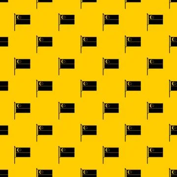 Flag of Singapore pattern Stock Illustration