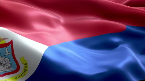 Flag Sint Maarten Video stock 47775806