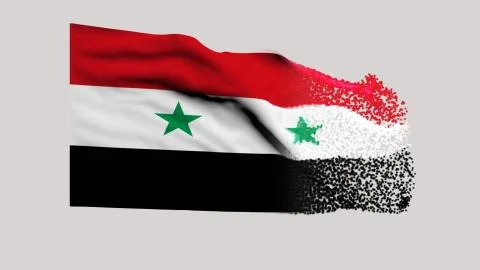 Flag of Siria Stock Illustration
