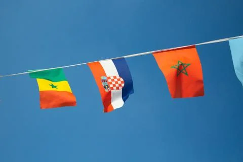 Flag in the sky Stock Photos