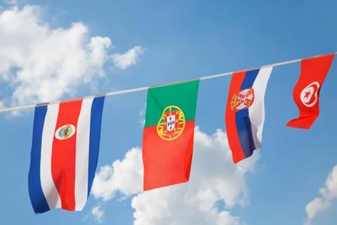 Flag in the sky Stock Photos