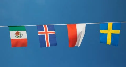Flag in the sky Stock Photos