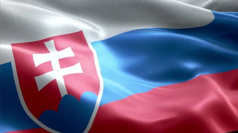 Flag Slovakia Video stock 47776108