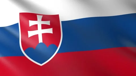 Flag of Slovakia Stock Footage 151663178