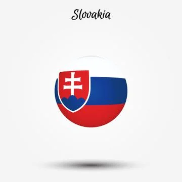 Flag of Slovakia icon Stock Illustration