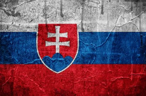 Flag of slovakia Stock Illustration