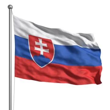 Flag of slovakia Stock Illustration