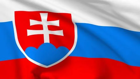 Flag of slovakia Stock Illustration