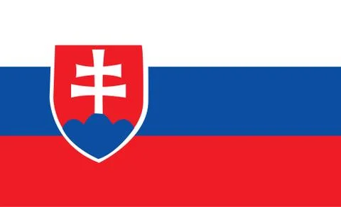 Flag of Slovakia Stock Illustration