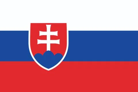 Flag of Slovakia Stock Illustration