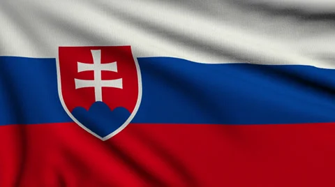Flag of Slovakia looping Stock Footage 29662332