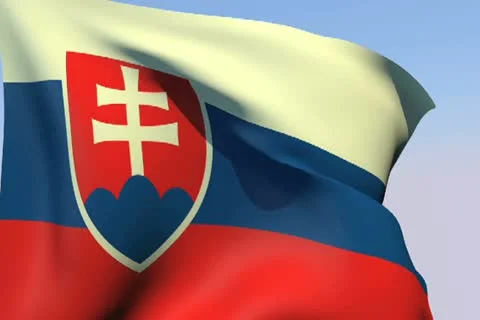 Flag of Slovakia NTSC 스톡 동영상 14808852
