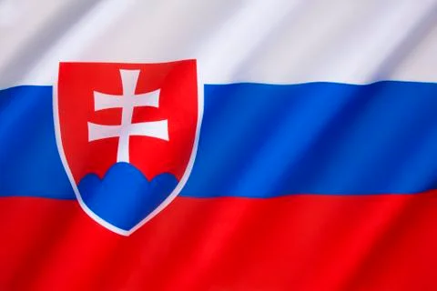 Flag of Slovakia Stock Photos