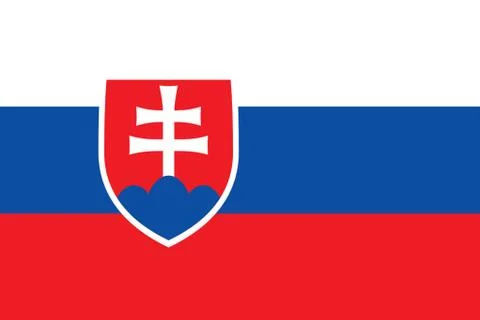 Flag of Slovakia Stock Photos