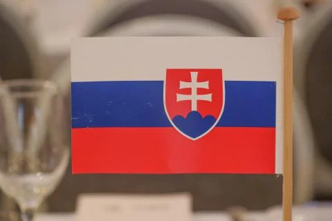 Flag of Slovakia. Stock Photos