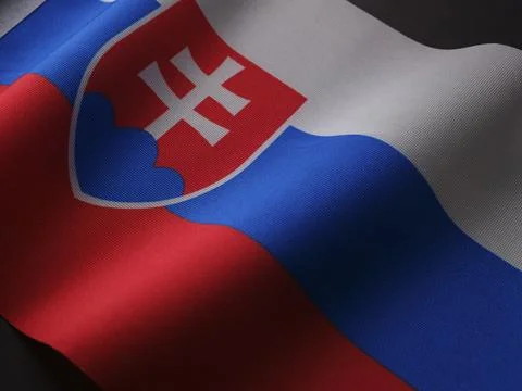 Flag of Slovakia Stock Photos