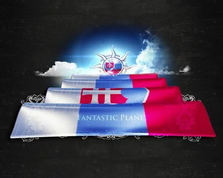Flag Slovakia quality designer flag Stock Illustration