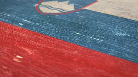 Flag Of Slovenia. 1080p, 60fps Stock Footage 117099341
