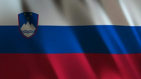 Flag of Slovenia, 3D Render Stock Footage 275571370