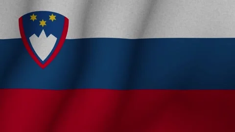 The flag of Slovenia. The evolving 3d national flag of Slovenia. 1080p HD Stock-Footage 273195211